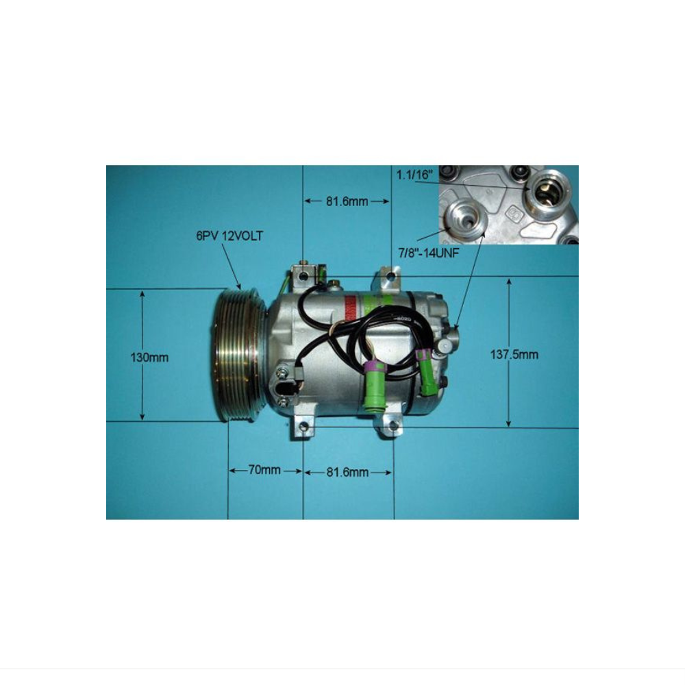 Compressor (AirCon Pump) Audi A6 2.7 24v Turbo Petrol (Jan 1998 to May 2000)