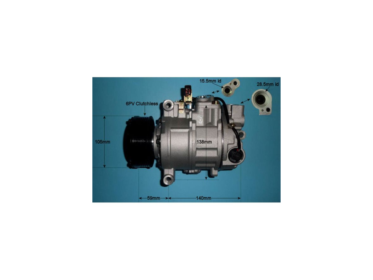 Compressor (AirCon Pump) Audi A6 2.7 TDi Diesel (Mar 2005 to Aug 2011)