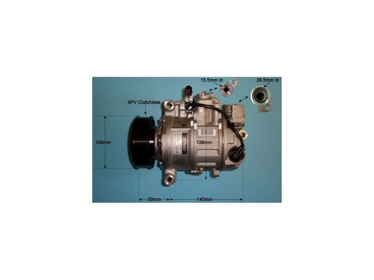 Compressor (AirCon Pump) Audi A6 2.7 TDi Diesel (Nov 2004 to Mar 2011)