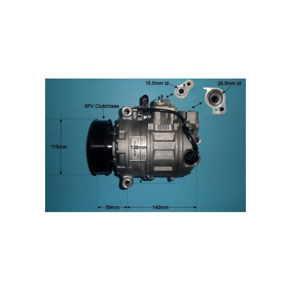Compressor (AirCon Pump) Audi A6 3.0 30V Petrol (Feb 2003 to Jan 2005)