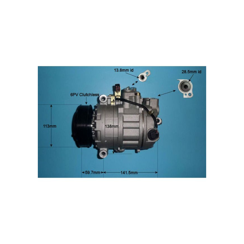 Compressor (AirCon Pump) Audi A6 3.0 30V Petrol (Feb 2003 to Jan 2005)
