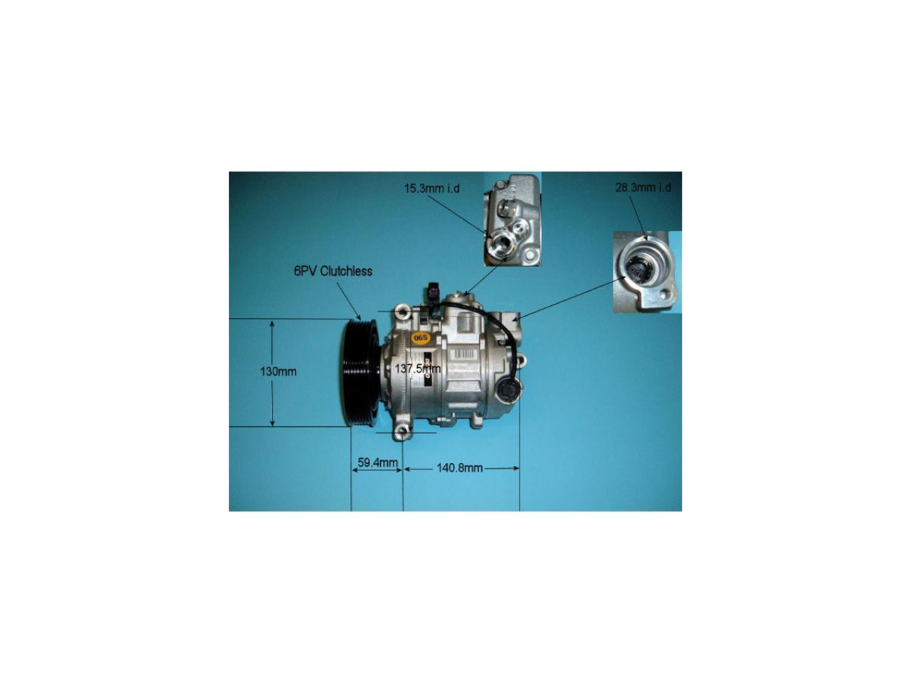 Compressor (AirCon Pump) Audi A6 3.2 FSi Petrol (May 2009 to Mar 2011)