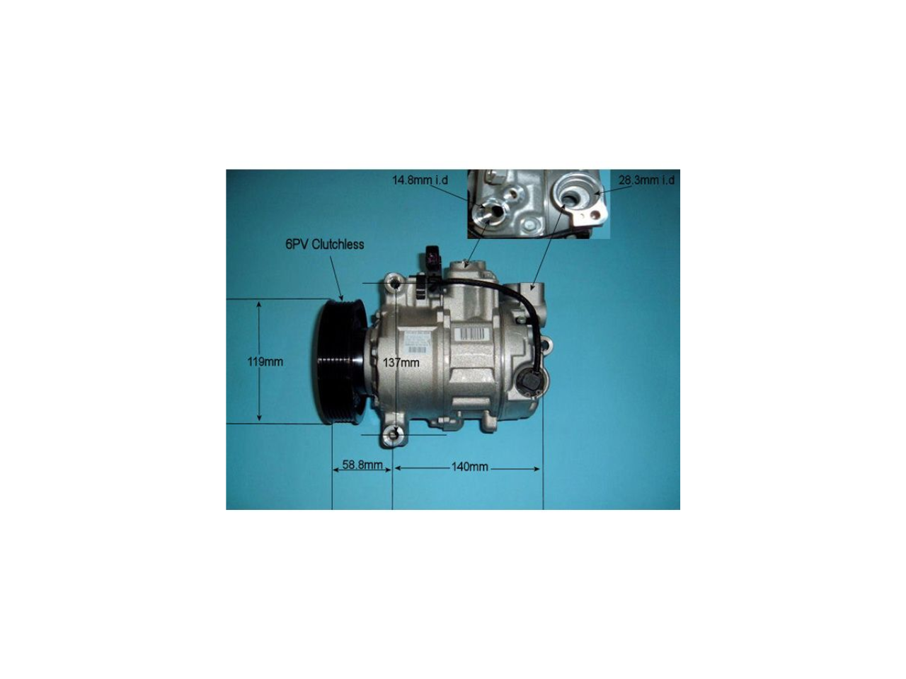 Compressor (AirCon Pump) Audi A6 3.2 FSi Petrol (Oct 2004 to Mar 2011)