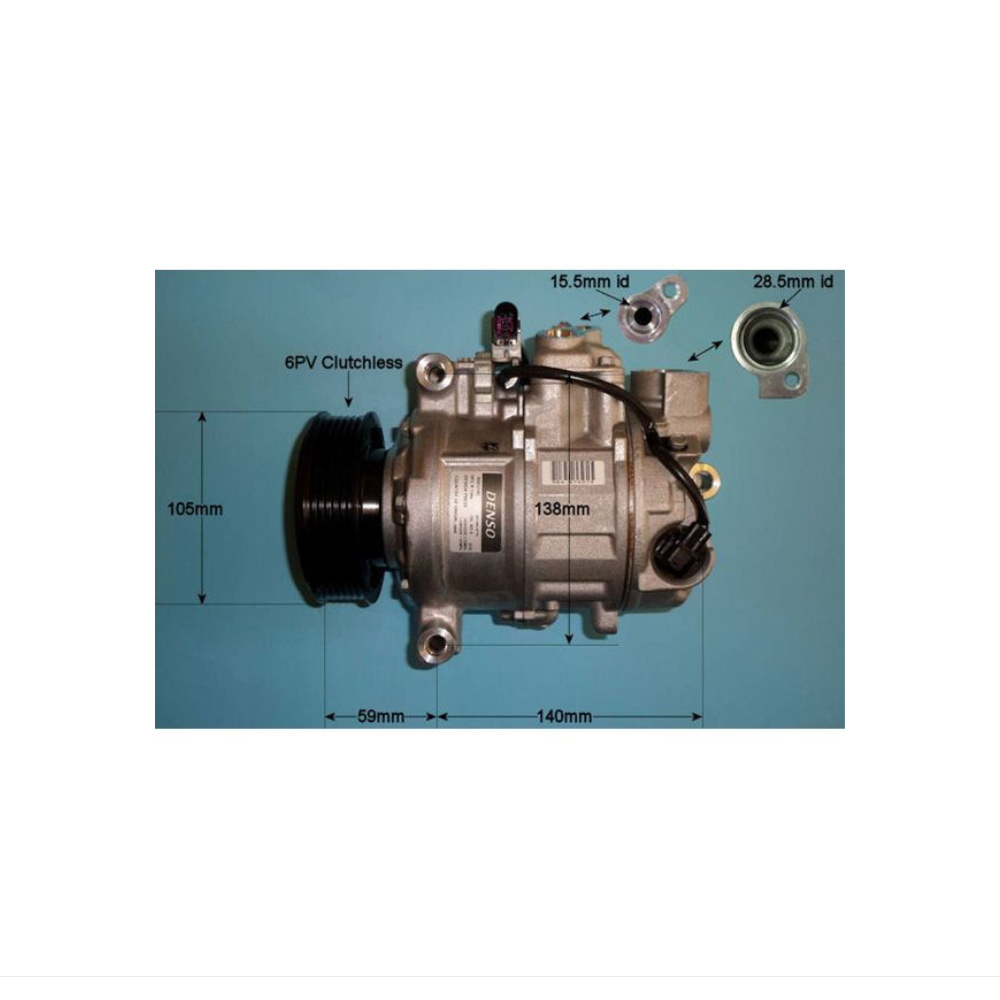Compressor (AirCon Pump) Audi A6 Allroad 2.7 TDi Diesel (May 2006 to Aug 2011)
