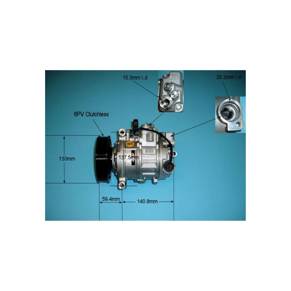 Compressor (AirCon Pump) Audi A6 Allroad 3.0 Petrol (May 2006 to Aug 2011)