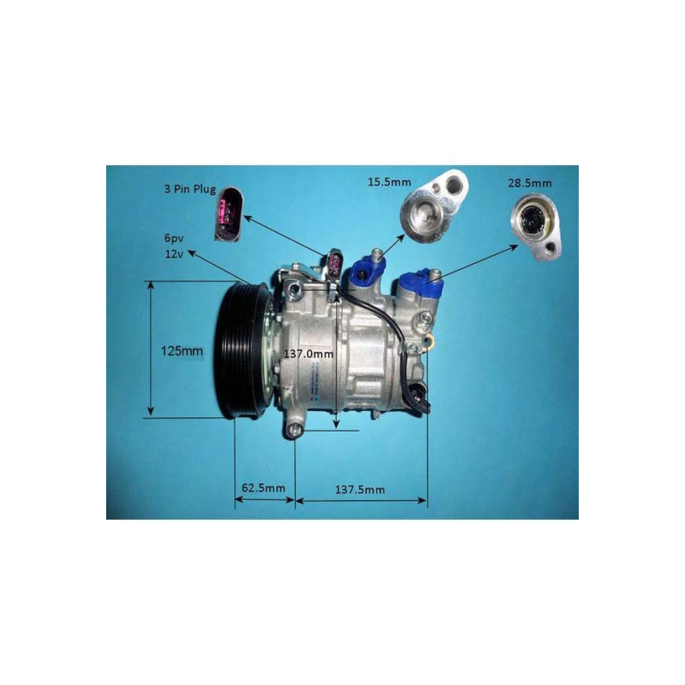 Compressor (AirCon Pump) Audi A6 Allroad 3.0 TFSi CREC Petrol (Sep 2014 to Sep 2018)