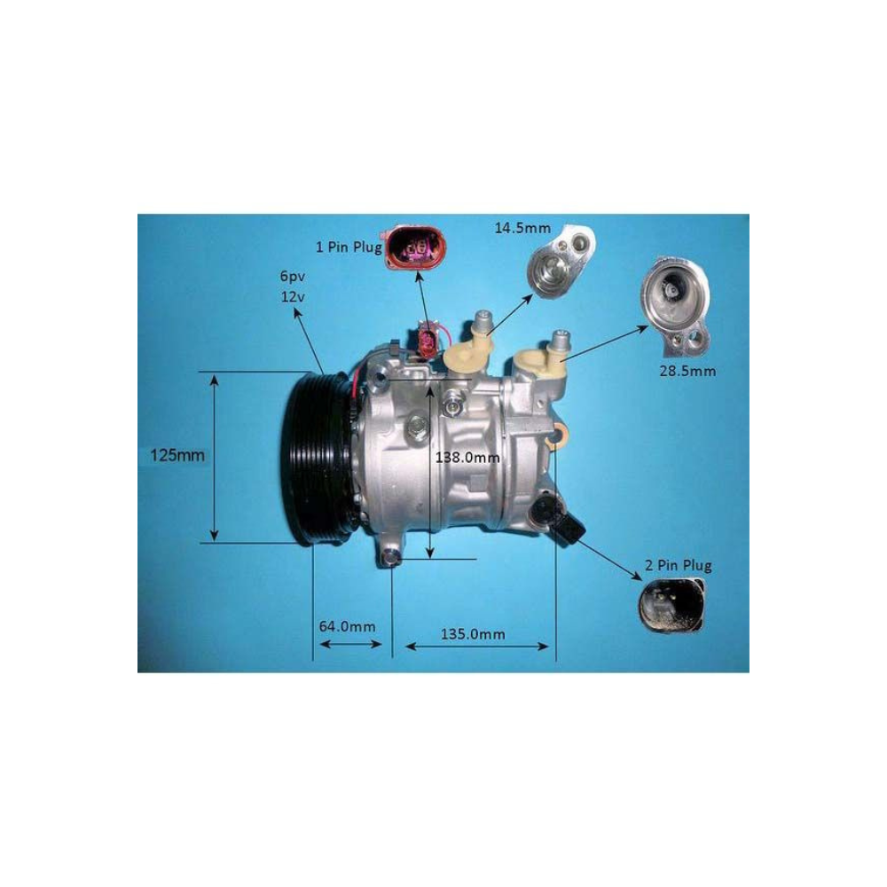 Compressor (AirCon Pump) Audi A7 2.0 40 TDi Mild Hybrid Diesel (Sep 2018 to 2025)
