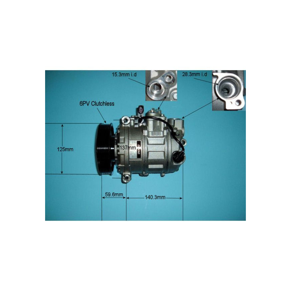 Compressor (AirCon Pump) Audi A8 2.8 FSi Petrol (Aug 2007-Jul 2010)