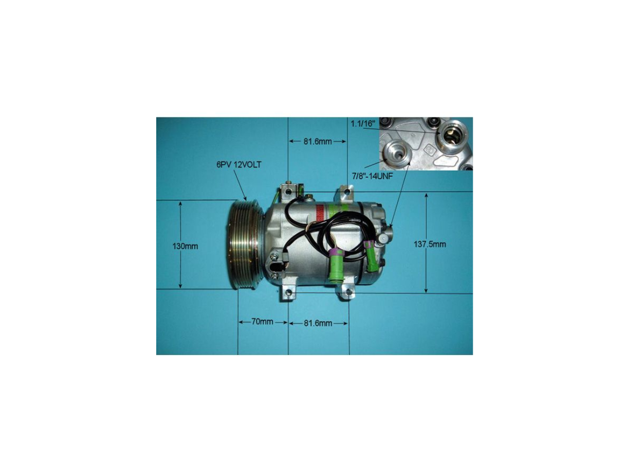Compressor (AirCon Pump) Audi A8 2.8 V6 Petrol (Mar 1994 to Jun 1997)