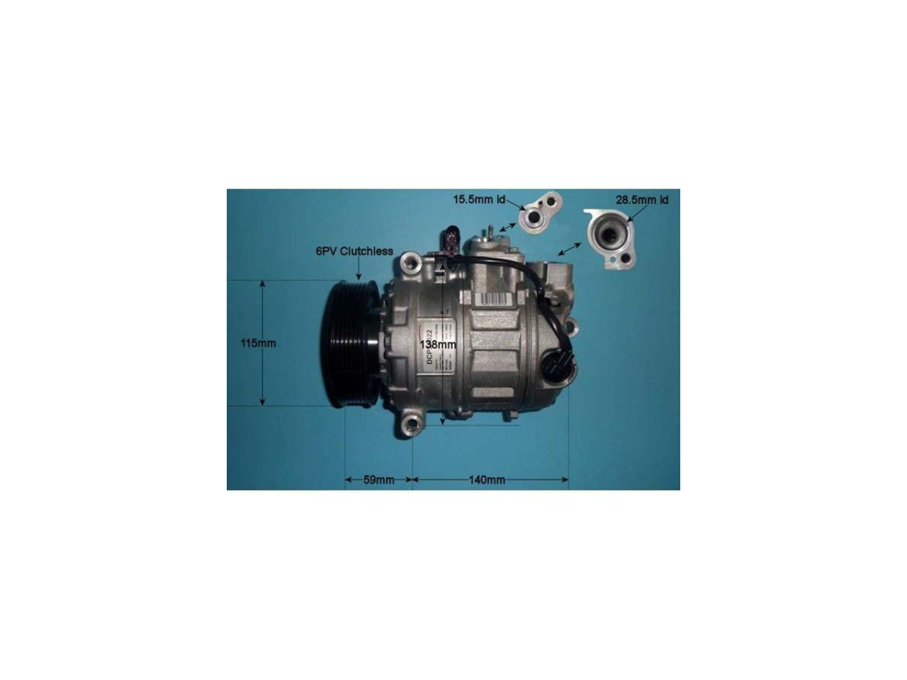 Compressor (AirCon Pump) Audi A8 3.0 Petrol (Jan 2004 to May 2006)