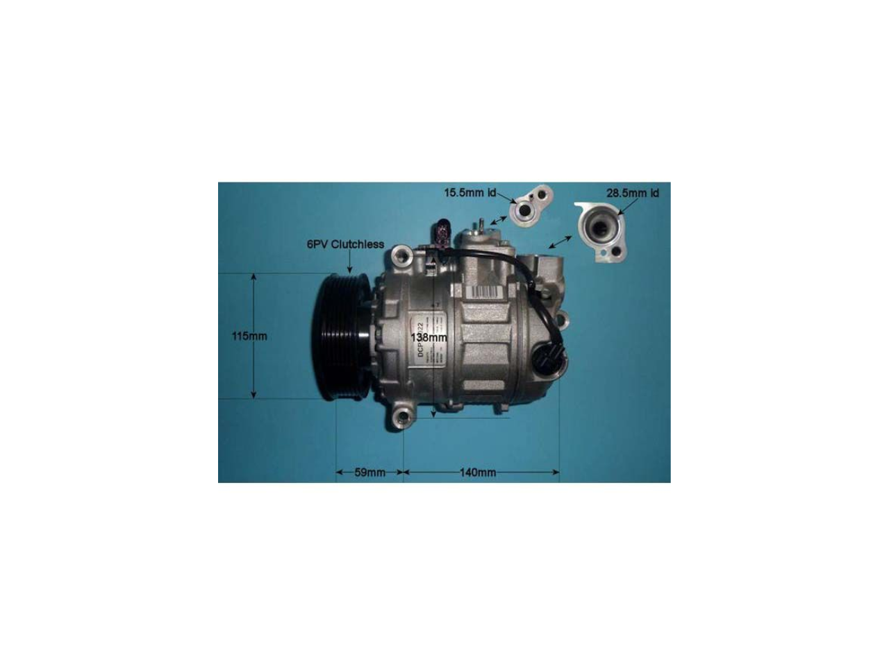 Compressor (AirCon Pump) Audi A8 3.0 Petrol (Jun 2006 to Jul 2010)