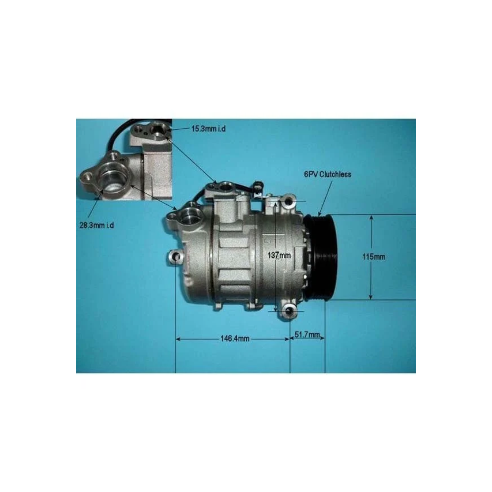 Compressor (AirCon Pump) BMW 525 2.5 N52 (E60) Petrol (Mar 2005 to Dec 2009)