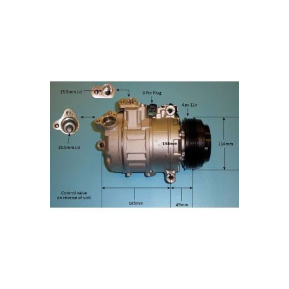 Compressor (AirCon Pump) BMW 525 3.0 D (E60) Diesel (Jan 2007 to Mar 2010)