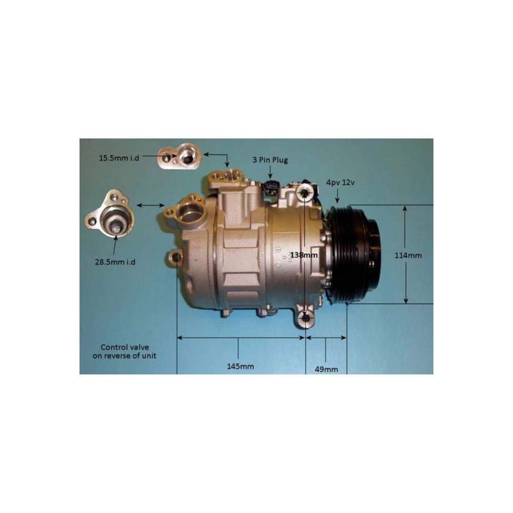 Compressor (AirCon Pump) BMW 525 3.0 D xDrive (E61) Diesel (Sep 2008 to May 2010)