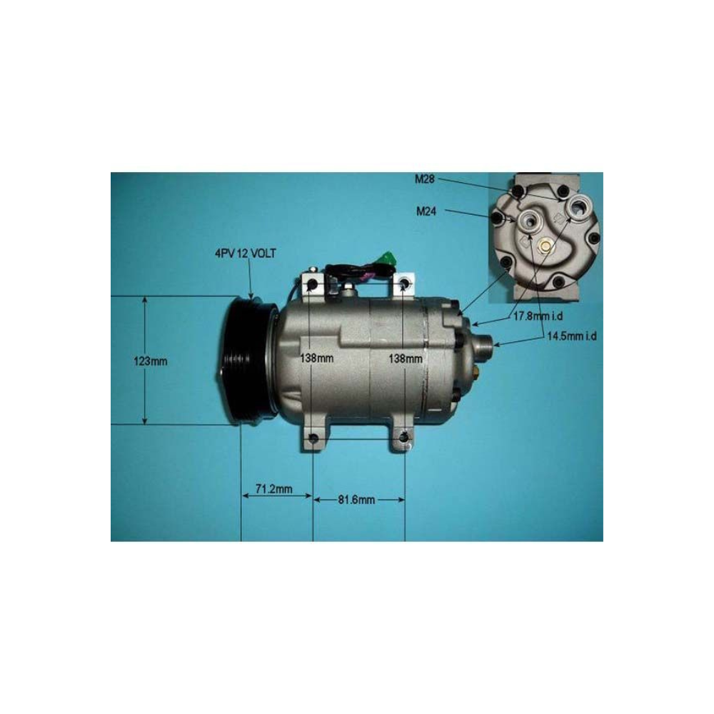 Compressor (AirCon Pump) Audi A4 1.9 TDi Diesel (Dec 1995 to Sep 1997)